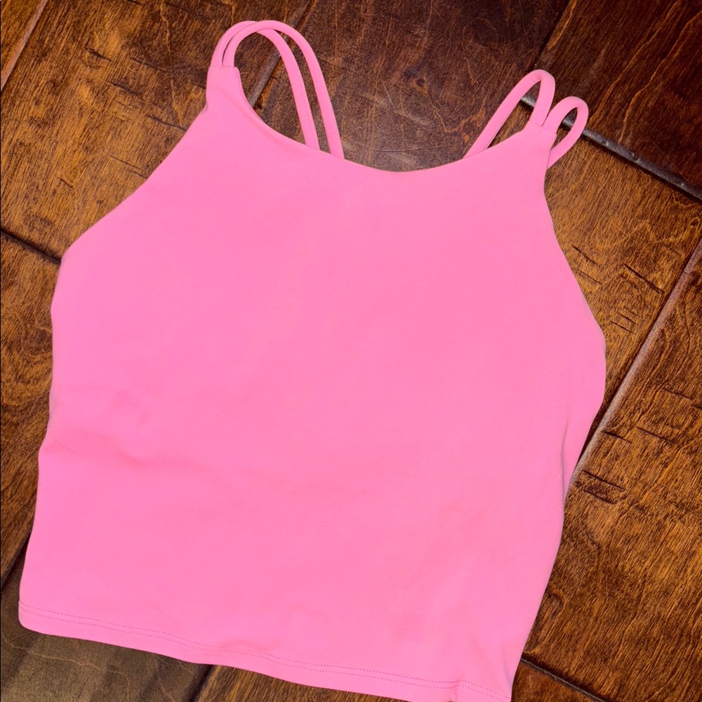 Athleta Girl Pink Longline Bra Athletic Tank